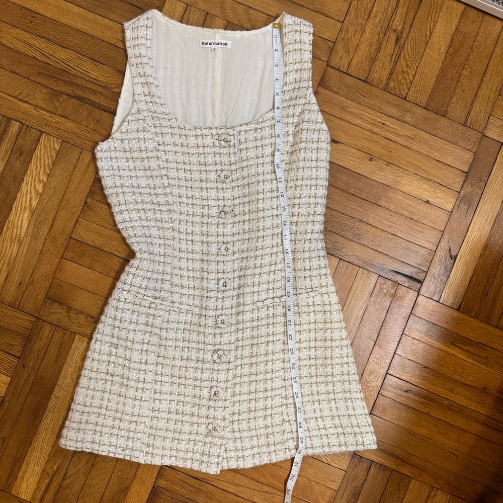 Reformation Jamie Tweed Mini Dress - Picture 4 of 8